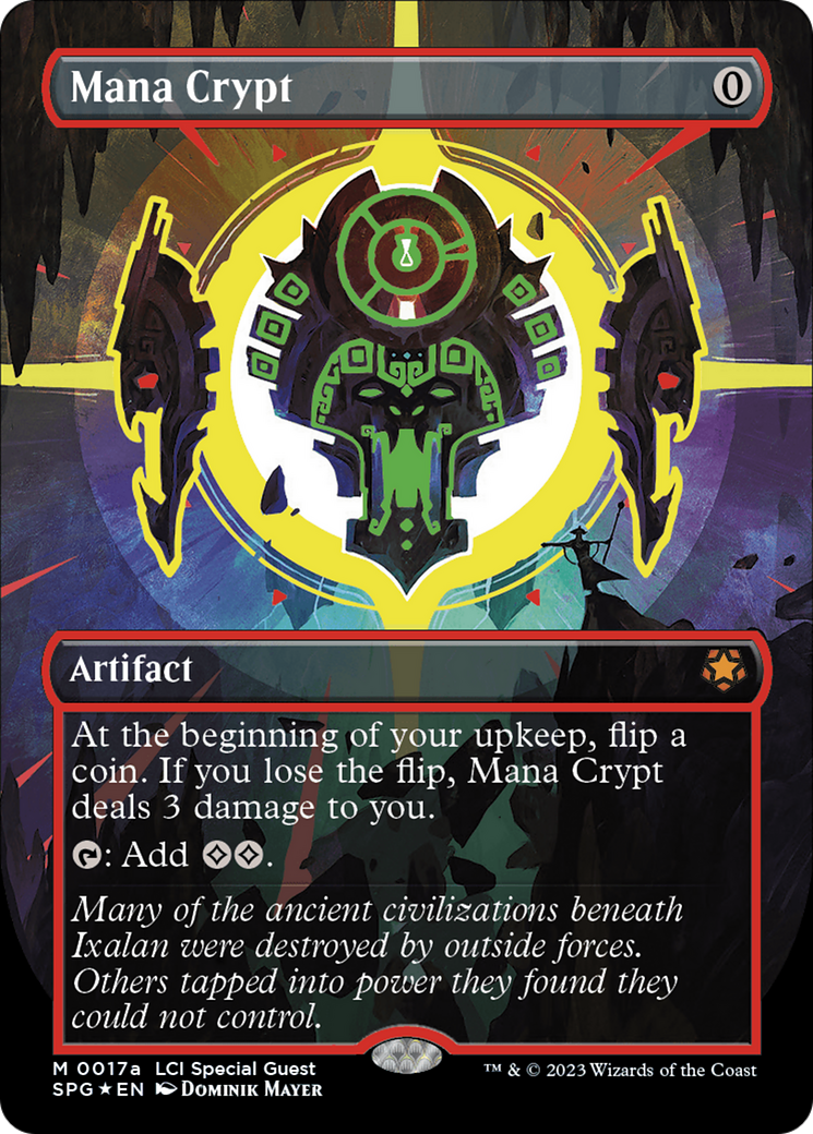 Image of Mana Crypt (0017a) (Borderless) (SPG-17A) - Special Guests (Borderless) Foil