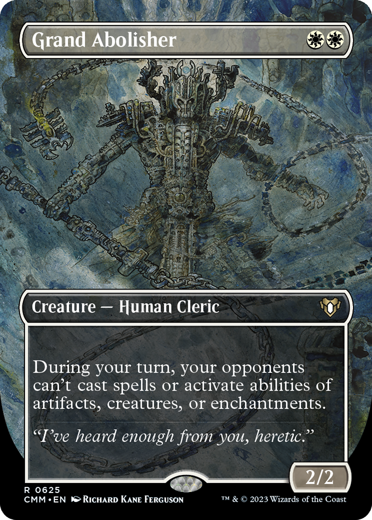 Image of Grand Abolisher (Borderless) (CMM-625) - Commander Masters (Borderless) Foil
