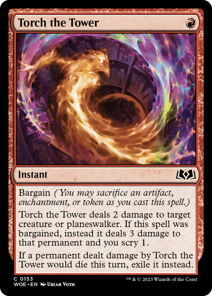 Image of Torch the Tower (WOE-153) - Wilds of Eldraine