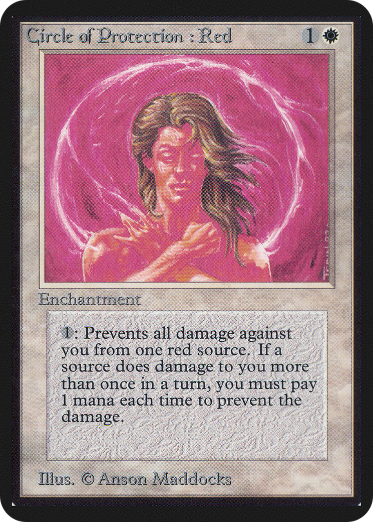 Image of Circle of Protection: Red (LEA-) - Limited Edition Alpha