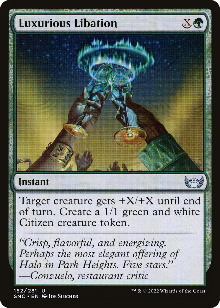 Image of Luxurious Libation (SNC-152) - Streets of New Capenna Foil