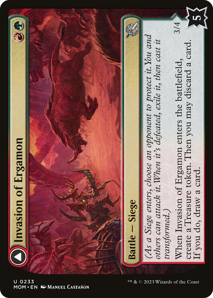 Image of Invasion of Ergamon (MOM-233) - March of the Machine Foil