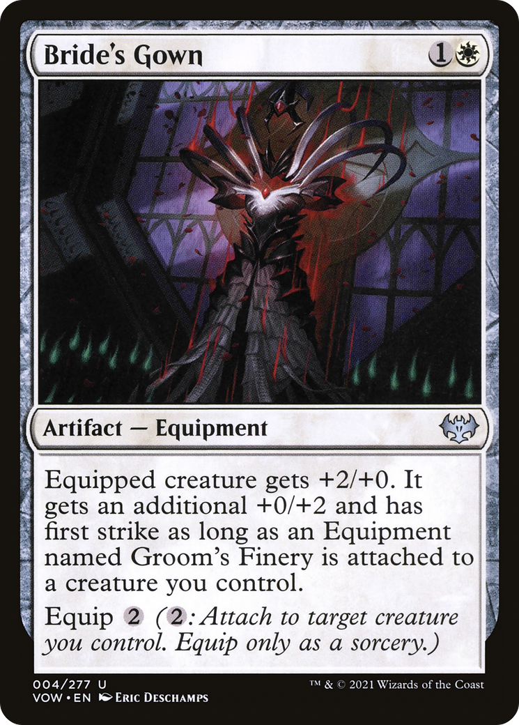 Image of Bride's Gown (VOW-004) - Innistrad: Crimson Vow Foil