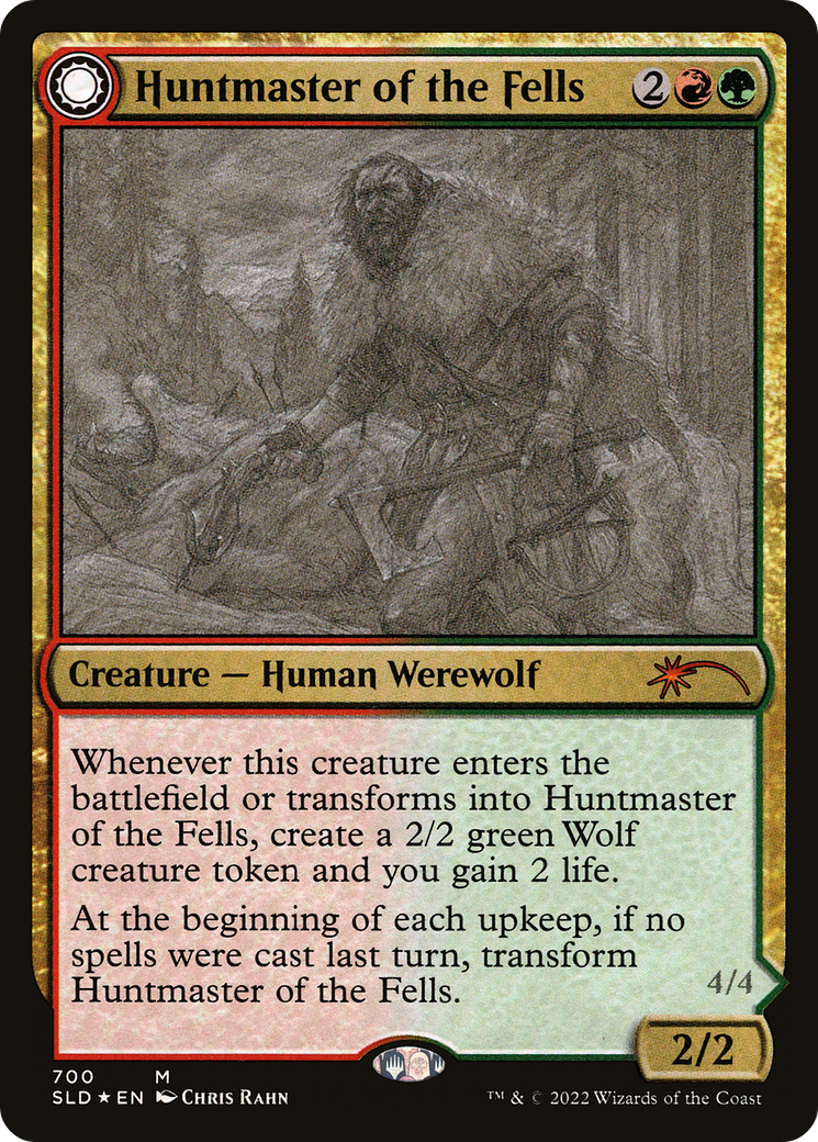 Image of Huntmaster of the Fells (Sketch Showcase) (SLD-700) - Secret Lair Drop Foil
