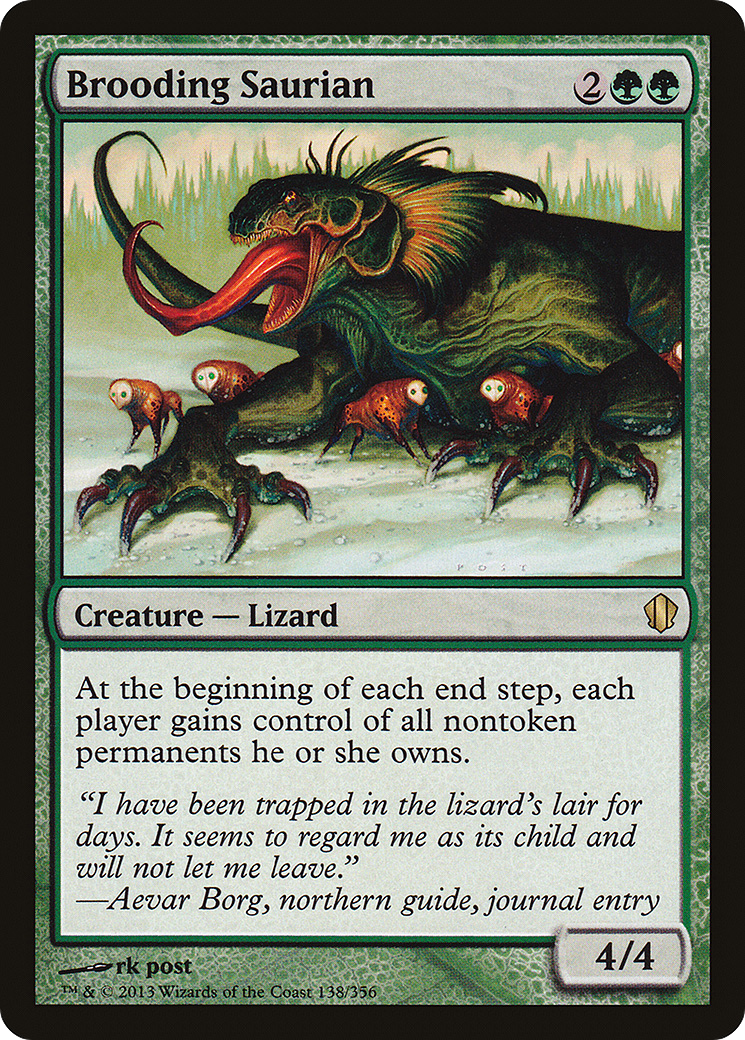 Image of Brooding Saurian (C13-138) - Commander 2013