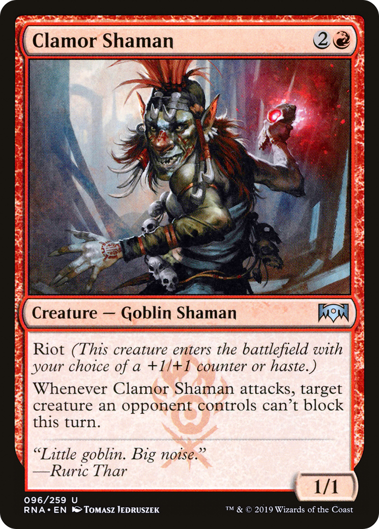 Image of Clamor Shaman (RNA-096) - Ravnica Allegiance