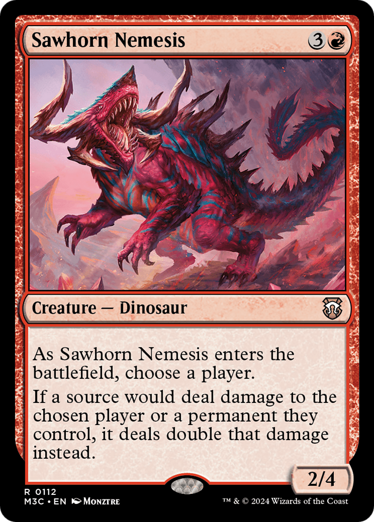 Image of Sawhorn Nemesis (M3C-112) - Modern Horizons 3 Commander