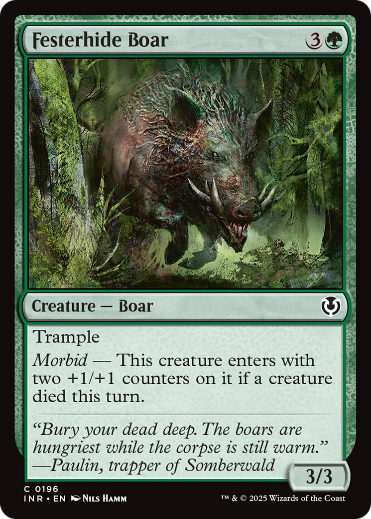 Image of Festerhide Boar (INR-196) - Innistrad Remastered Foil