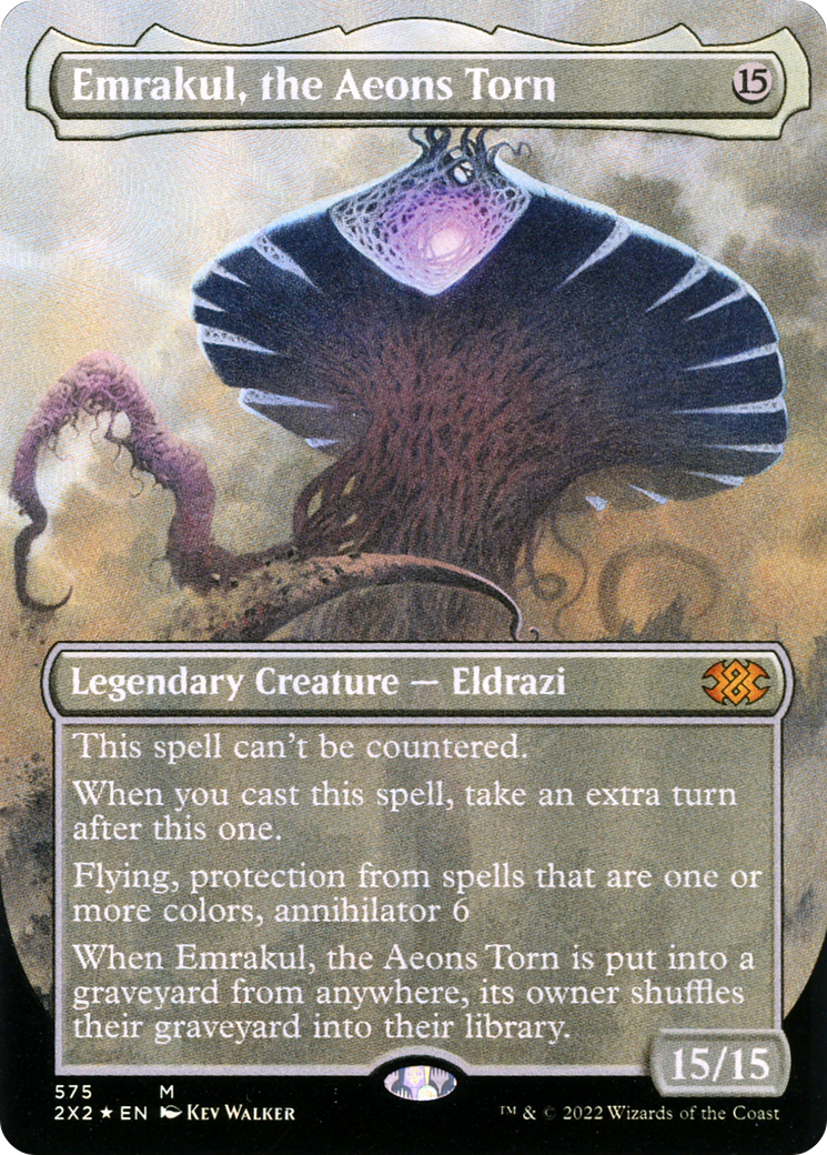 Image of Emrakul, the Aeons Torn (Textured Foil) (2X2-575) - Double Masters 2022 (Borderless) Foil