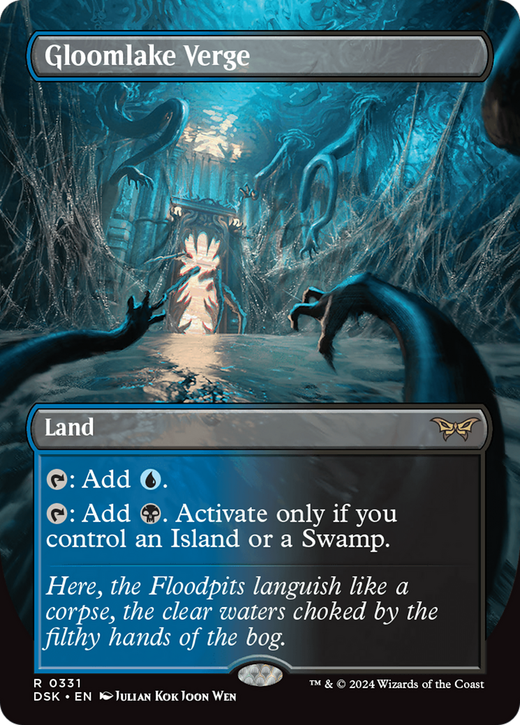 Image of Gloomlake Verge (Borderless) (DSK-331) - Duskmourn: House of Horror (Borderless)