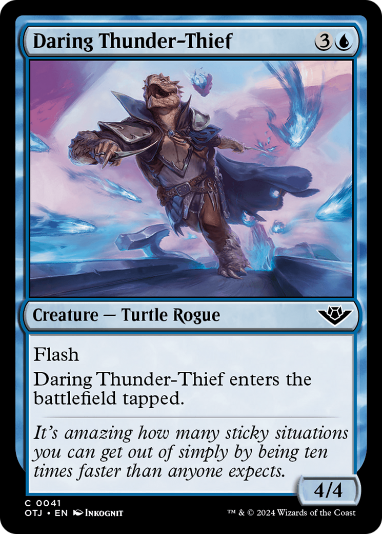 Image of Daring Thunder-Thief (OTJ-041) - Outlaws of Thunder Junction Foil