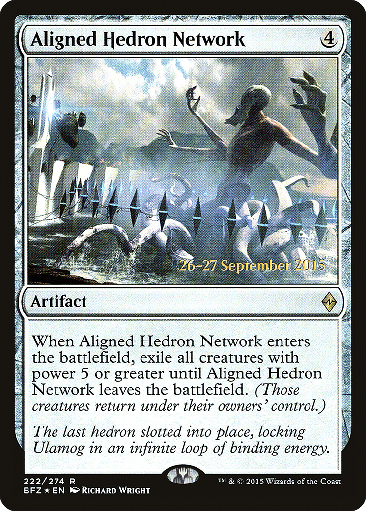Image of Aligned Hedron Network (PRE-222S) - Battle for Zendikar Promos Foil