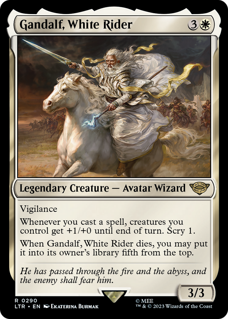 Image of Gandalf, White Rider (LTR-290) - The Lord of the Rings: Tales of Middle-earth