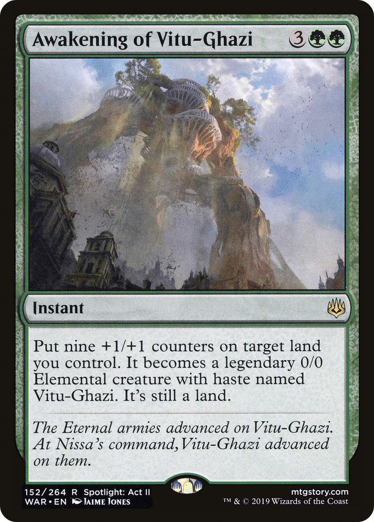 Image of Awakening of Vitu-Ghazi (WAR-152) - War of the Spark Foil