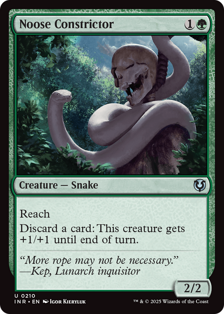 Image of Noose Constrictor (INR-210) - Innistrad Remastered Foil