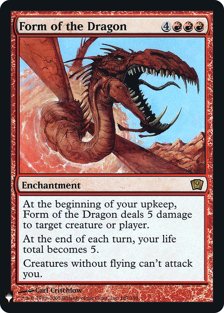 Image of Form of the Dragon (LIST-9ED-187) - The List Foil