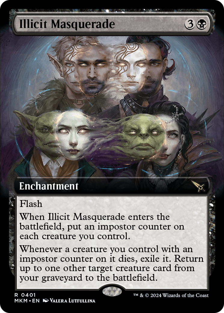 Image of Illicit Masquerade (Extended Art) (MKM-401) - Murders at Karlov Manor: (Extended Art)