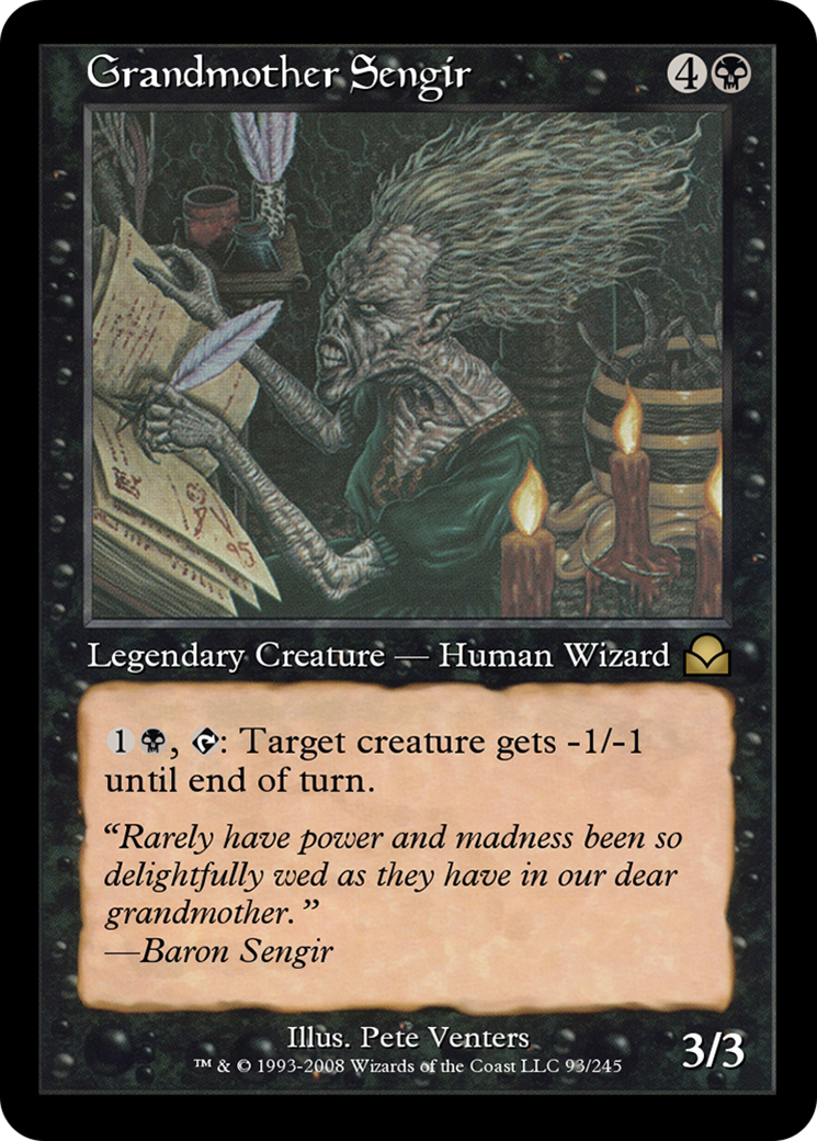 Image of Grandmother Sengir (ME2-093) - Masters Edition II Foil
