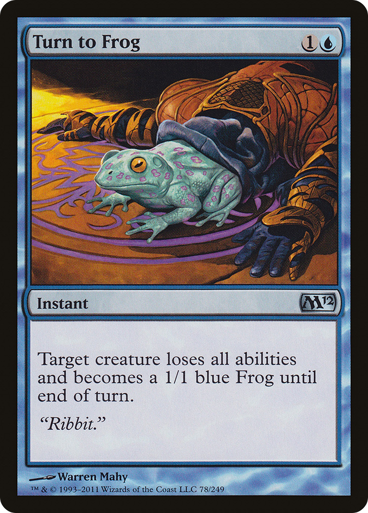 Image of Turn to Frog (M12-078) - Magic 2012 Foil