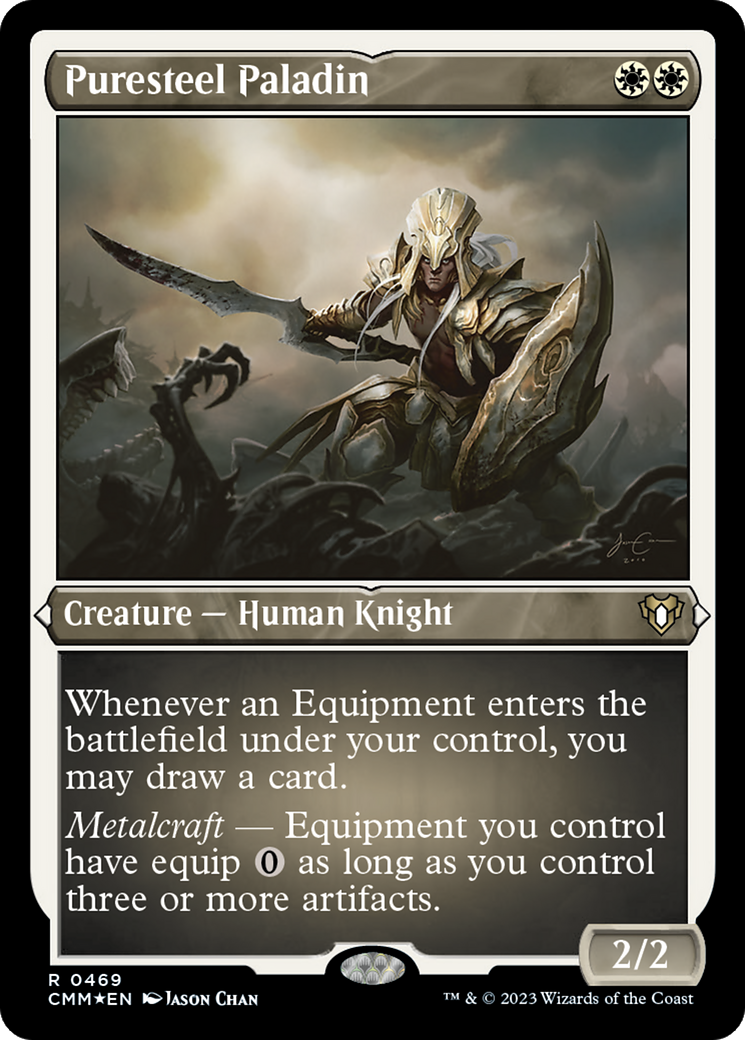 Image of Puresteel Paladin (CMM-469) - Commander Masters Etched Foil