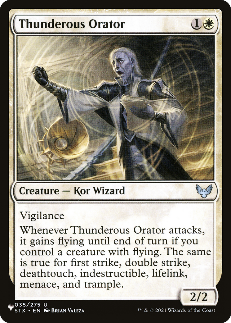 Image of Thunderous Orator (LIST-STX-35) - The List