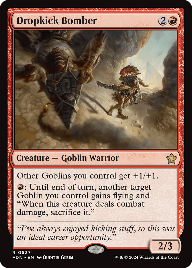 Image of Dropkick Bomber (FDN-537) - Foundations