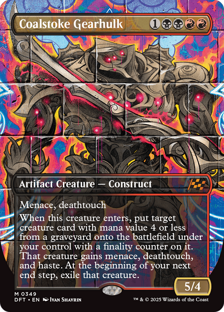 Image of Coalstoke Gearhulk (Borderless) (DFT-349) - Aetherdrift (Borderless)