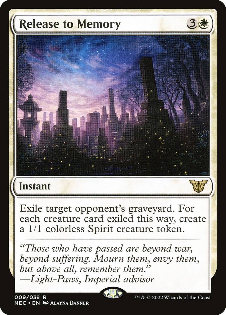 Image of Release to Memory (NEC-009) - Neon Dynasty Commander