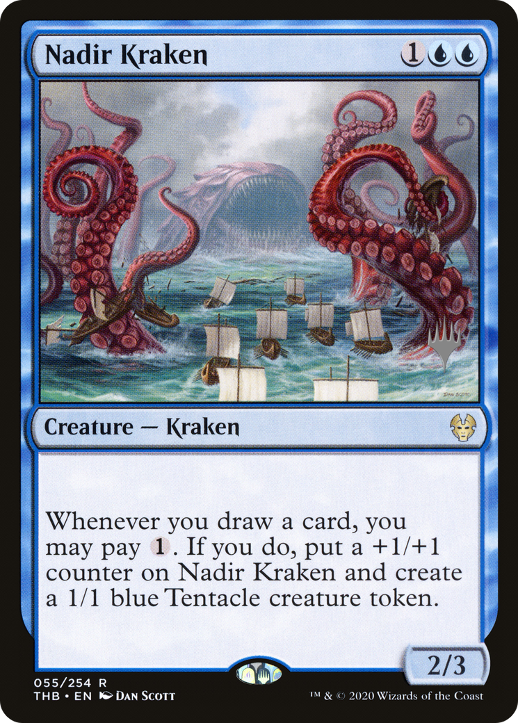 Image of Nadir Kraken (PPTHB-55P) - Theros Beyond Death Promos Foil