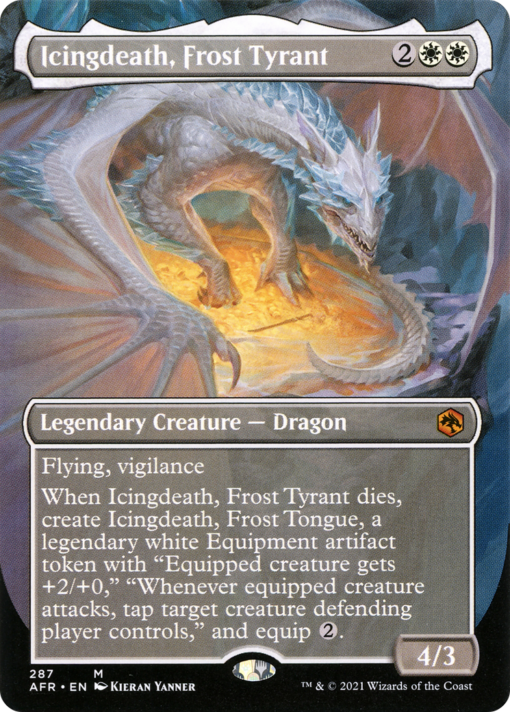 Image of Icingdeath, Frost Tyrant (Borderless) (AFR-287) - Adventures in the Forgotten Realms (Borderless)