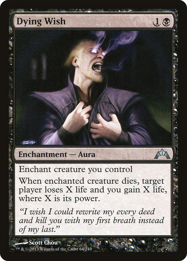 Image of Dying Wish (GTC-064) - Gatecrash Foil