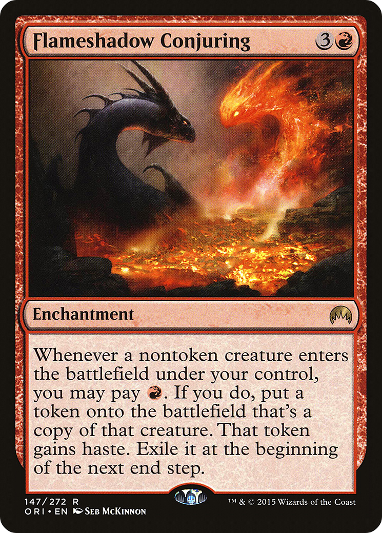 Image of Flameshadow Conjuring (ORI-147) - Magic Origins Foil