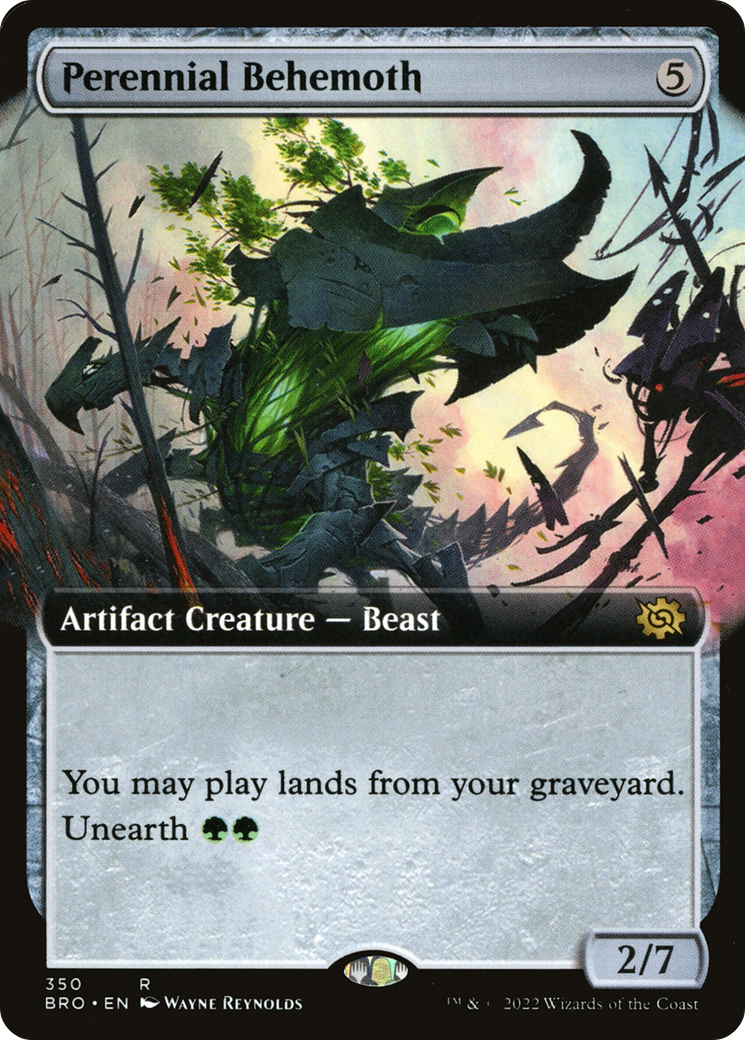 Image of Perennial Behemoth (Extended Art) (BRO-350) - The Brothers' War: (Extended Art) Foil