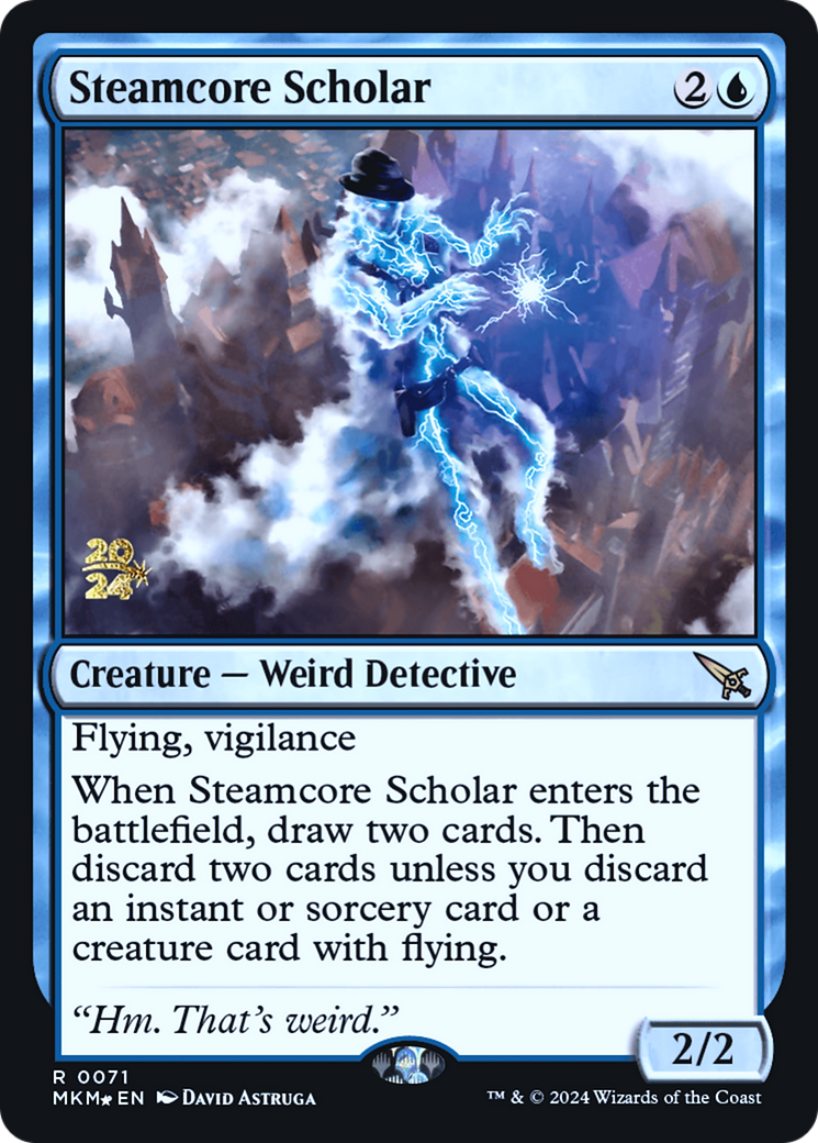 Image of Steamcore Scholar (PRE-071) - Murders at Karlov Manor Promos Foil