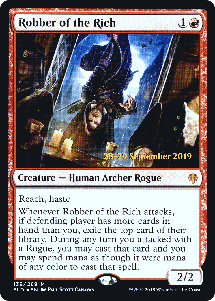 Image of Robber of the Rich (PRE-138) - Throne of Eldraine Promos Foil