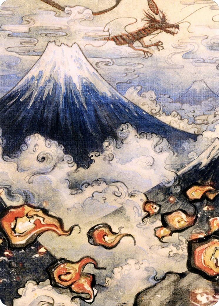 Image of Mountain // Mountain (ANEO-078) - Neon Dynasty Art Series (Borderless)