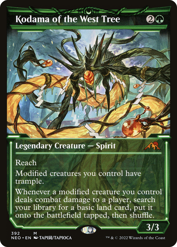 Image of Kodama of the West Tree (Showcase) (NEO-392) - Kamigawa: Neon Dynasty: (Showcase)