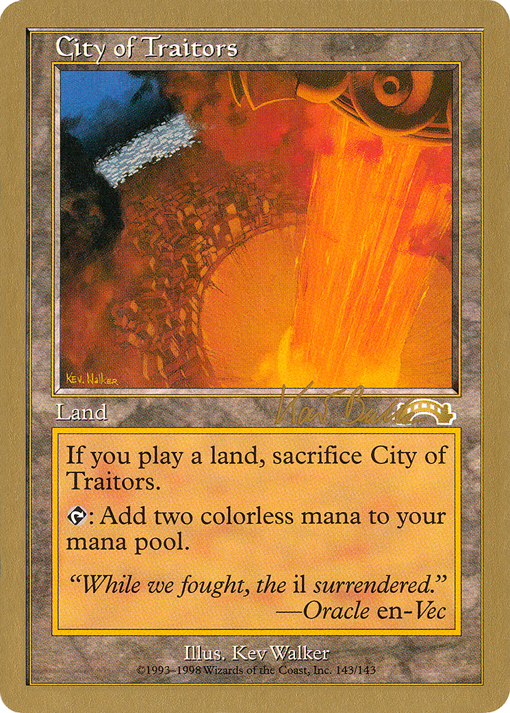 Image of City of Traitors - 1999 Kai Budde (EXO) (WCD-) - World Championship Decks 1999