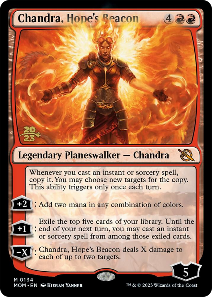 Image of Chandra, Hope's Beacon (PRE-134) - March of the Machine Promos Foil