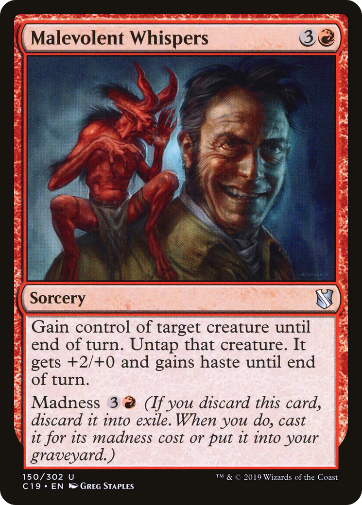 Image of Malevolent Whispers (C19-150) - Commander 2019
