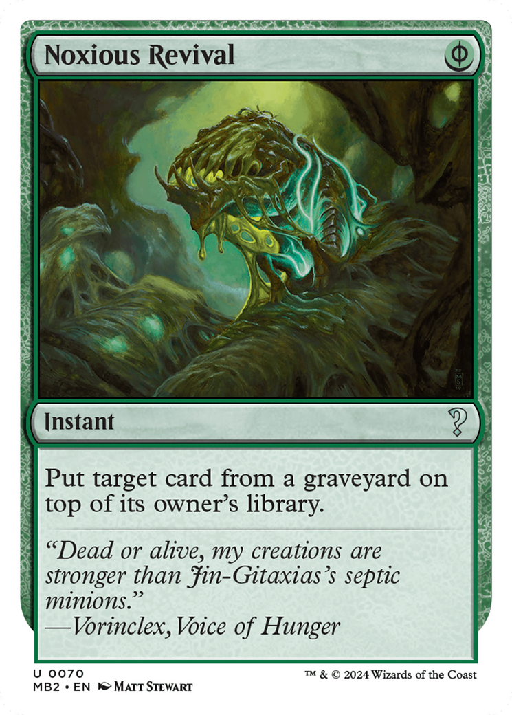 Image of Noxious Revival (White Border) (MB2-070) - Mystery Booster 2