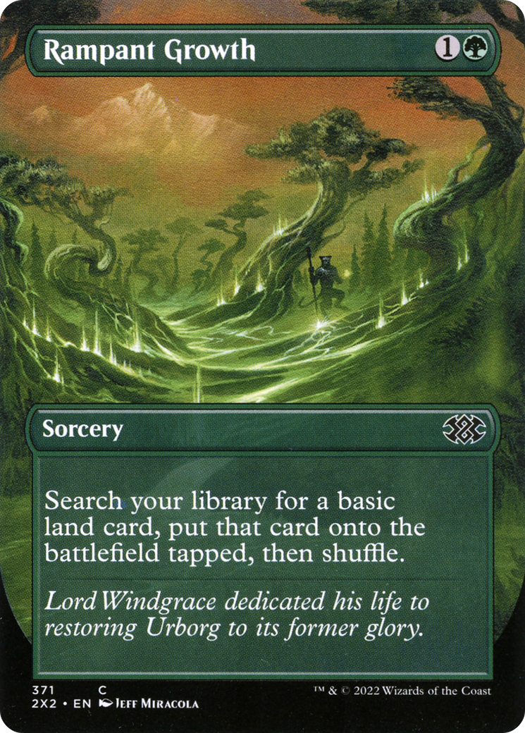 Image of Rampant Growth (Borderless) (2X2-371) - Double Masters 2022 (Borderless) Foil