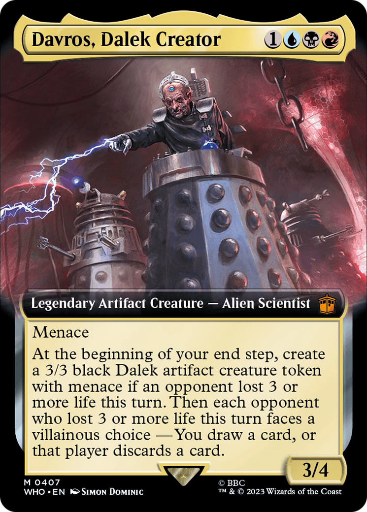 Image of Davros, Dalek Creator (Extended Art) (WHO-407) - Doctor Who: (Extended Art)