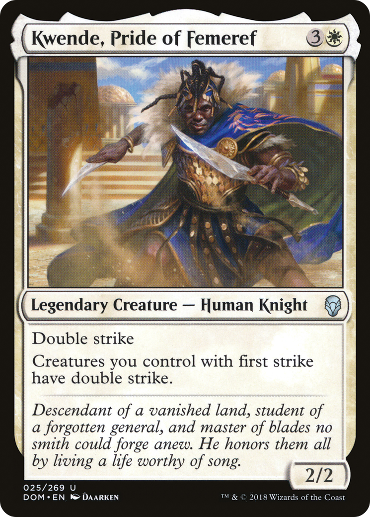 Image of Kwende, Pride of Femeref (DOM-025) - Dominaria Foil