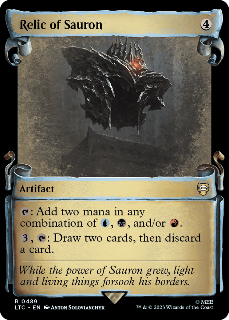 Image of Relic of Sauron (Showcase Scrolls) (LTC-489) - Tales of Middle-earth Commander: (Showcase)