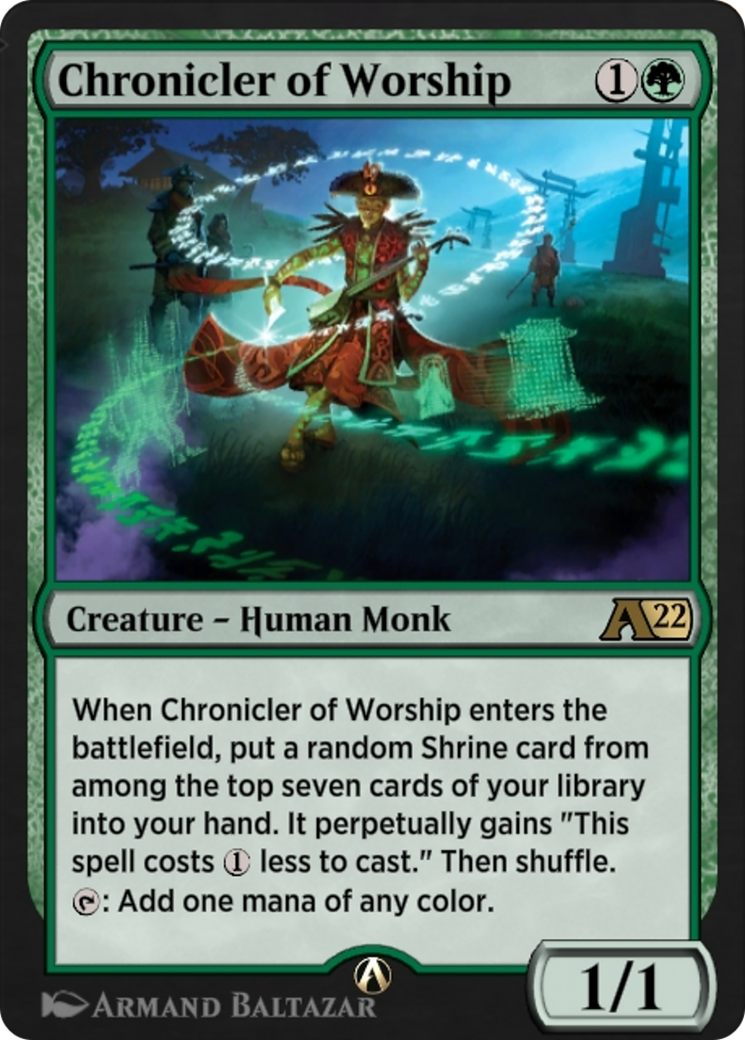 Image of Chronicler of Worship (YNEO-025) - Alchemy: Kamigawa