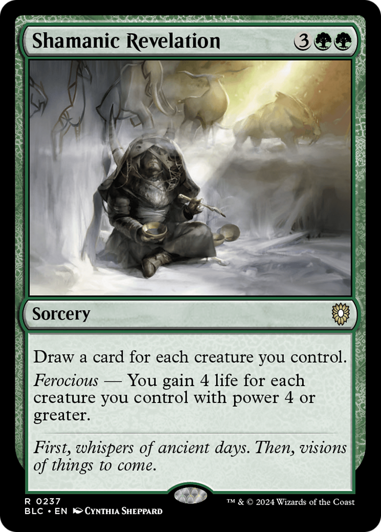 Image of Shamanic Revelation (BLC-237) - Bloomburrow Commander