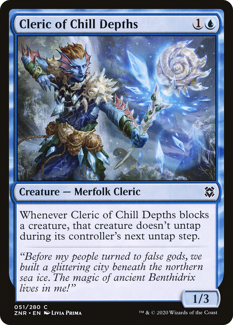 Image of Cleric of Chill Depths (ZNR-051) - Zendikar Rising