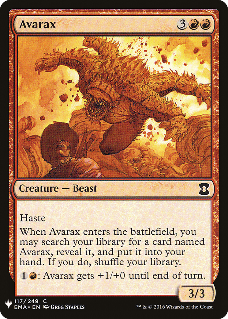 Image of Avarax (LIST-EMA-117) - The List