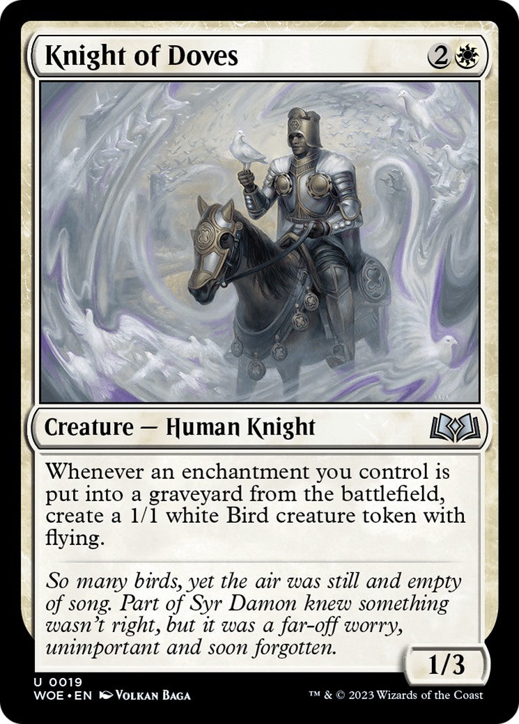 Image of Knight of Doves (WOE-019) - Wilds of Eldraine